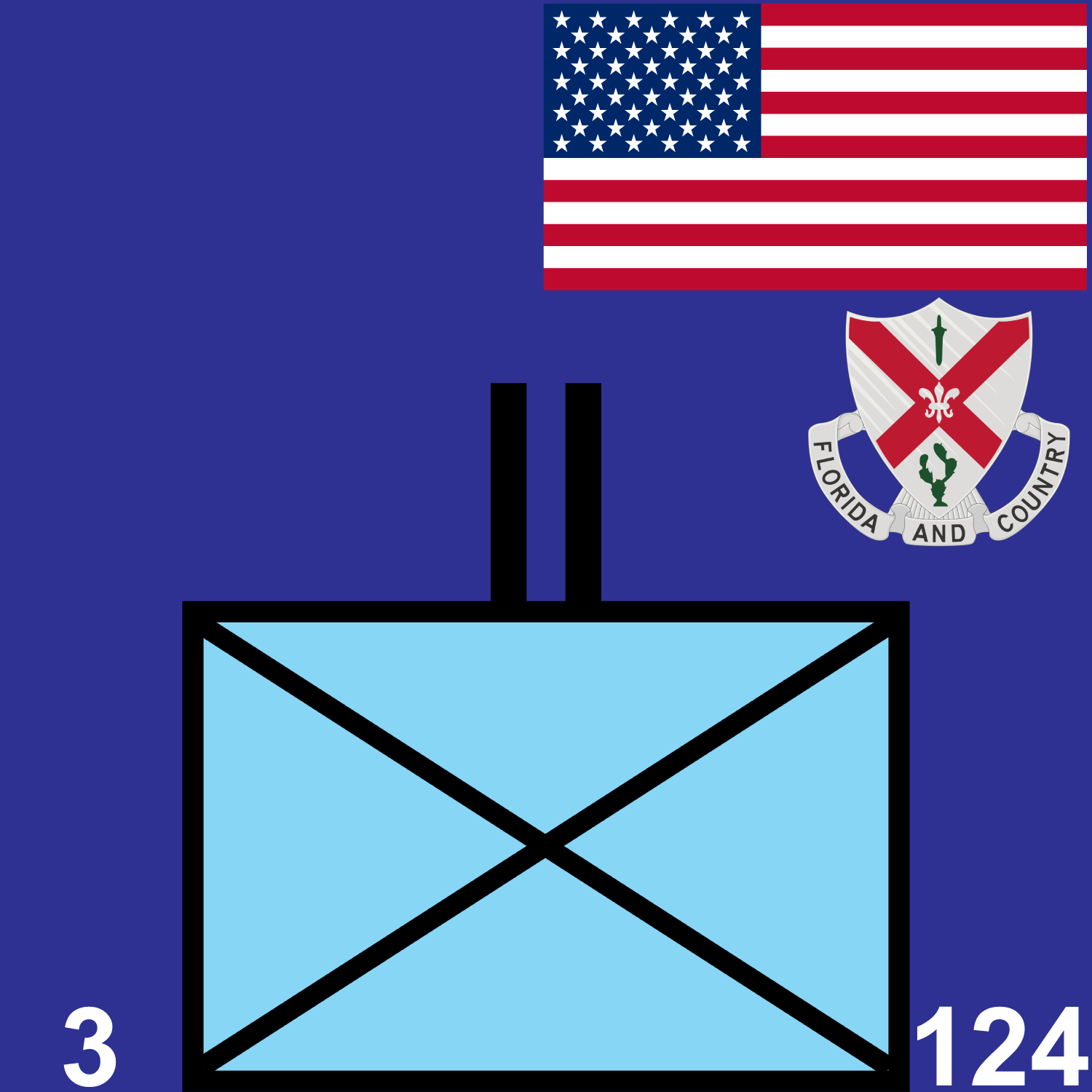 3d Battalion, 124th Infantry Regiment icon